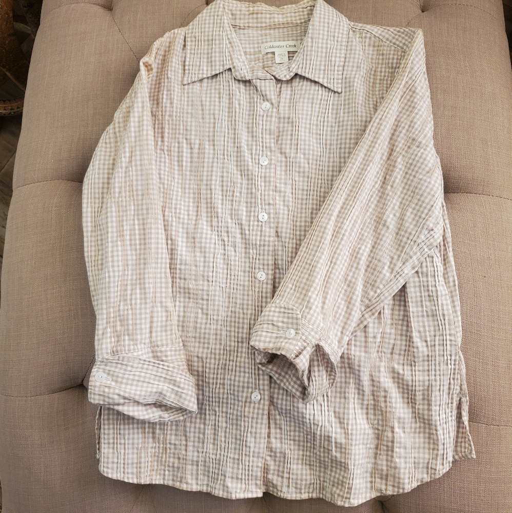 BEAUTIFUL Summery Seersucker Blouse
